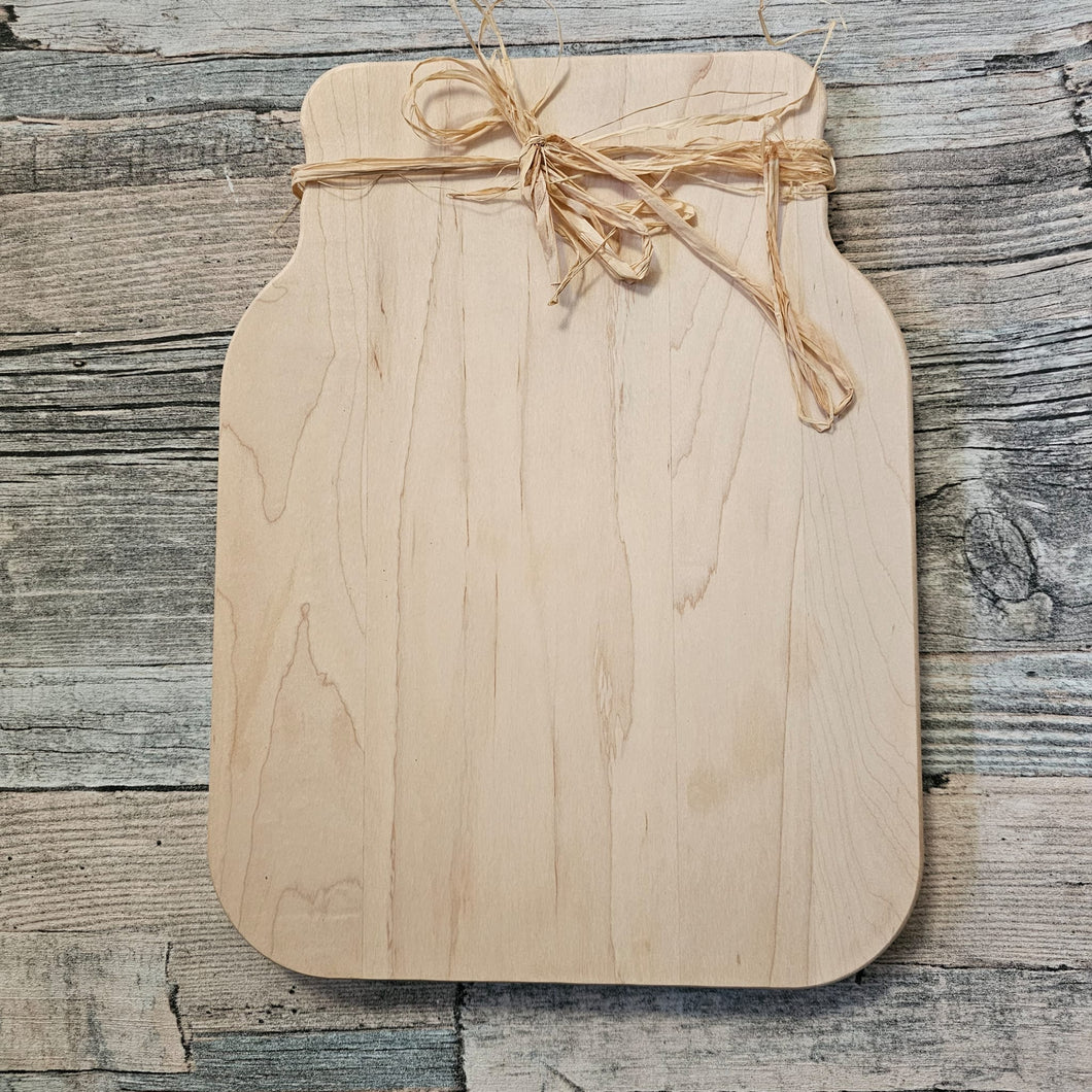 Mason Jar Cutting Board