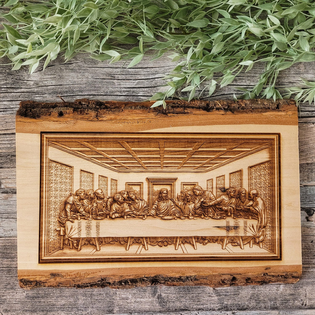 Engraved Last Supper Liveedge